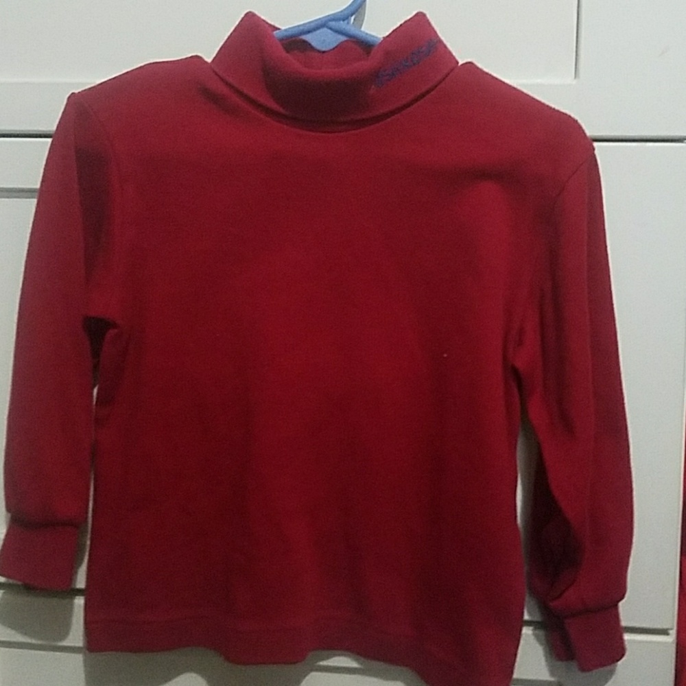 toddler boys red turtleneck